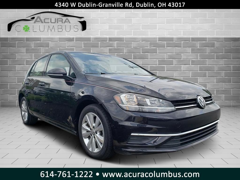 Deep Black 2021 Volkswagen Golf Hatchback Front-Wheel Drive 6-Speed Manual