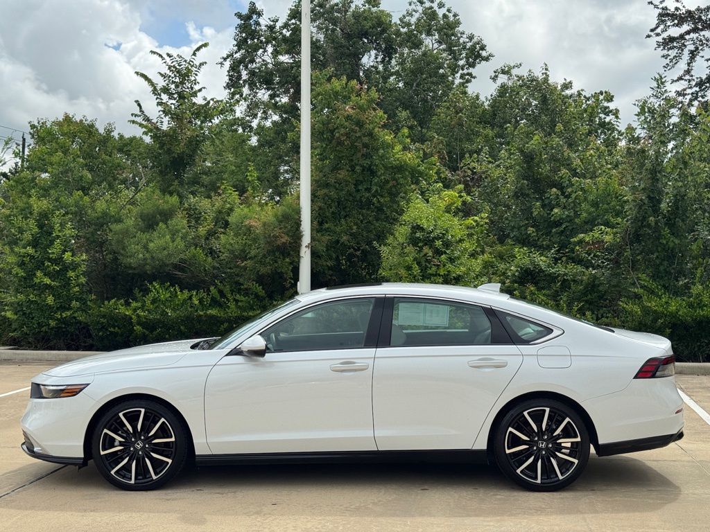 2025 Honda Accord Hybrid Touring White at Community Honda