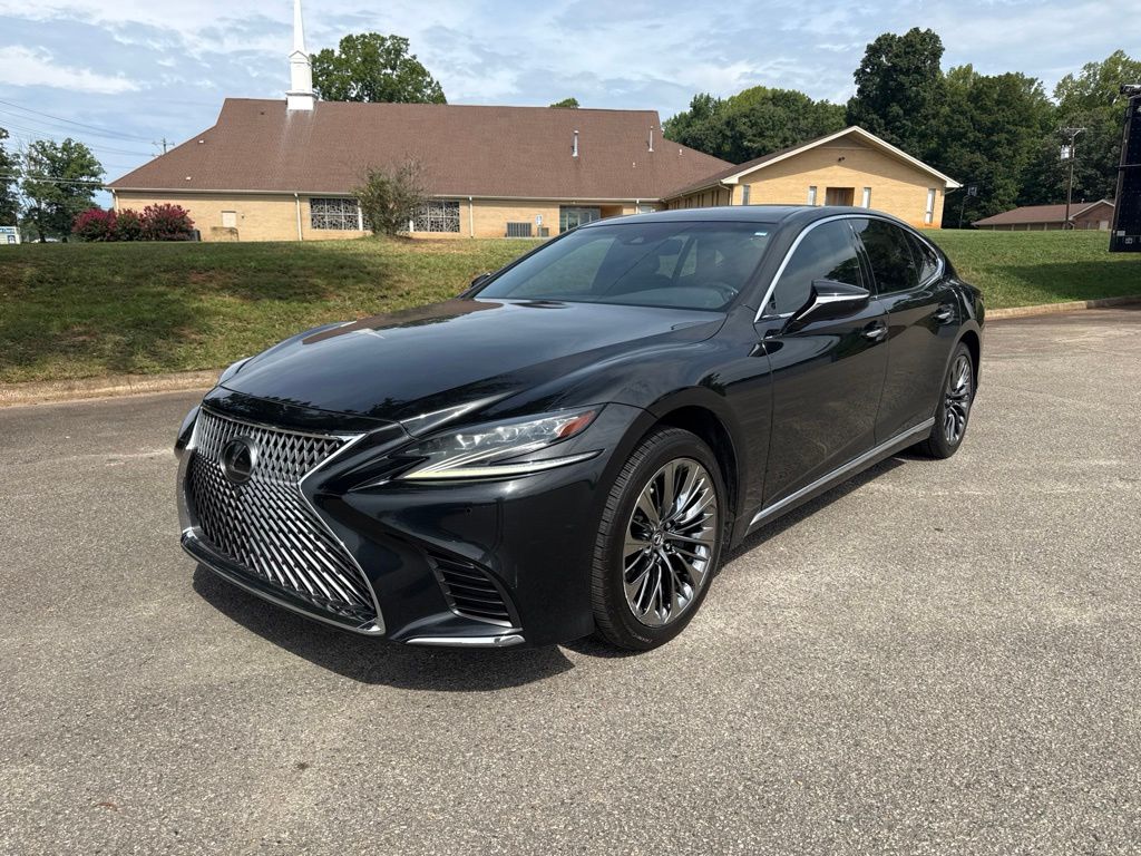 Black (Caviar) 2018 Lexus LS Sedan Rear-Wheel Drive Automatic