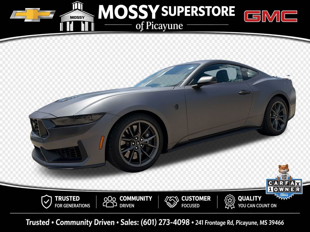 Oxford White 2025 Ford Mustang Dark Horse Fastback RWD Coupe Rear-Wheel Drive Automatic