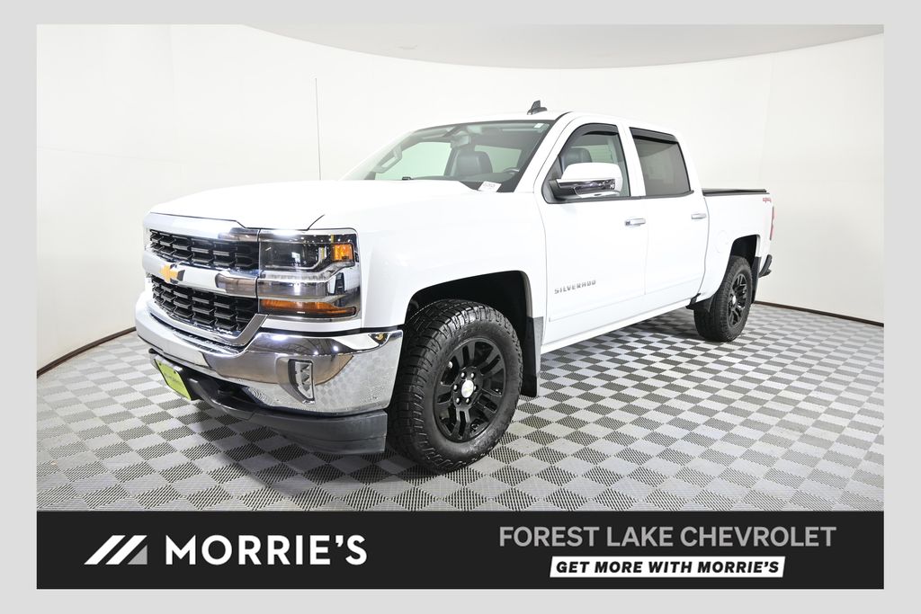 Summit White 2018 Chevrolet Silverado 1500 Pickup Truck Four-Wheel Drive 6-Speed Automatic Overdrive