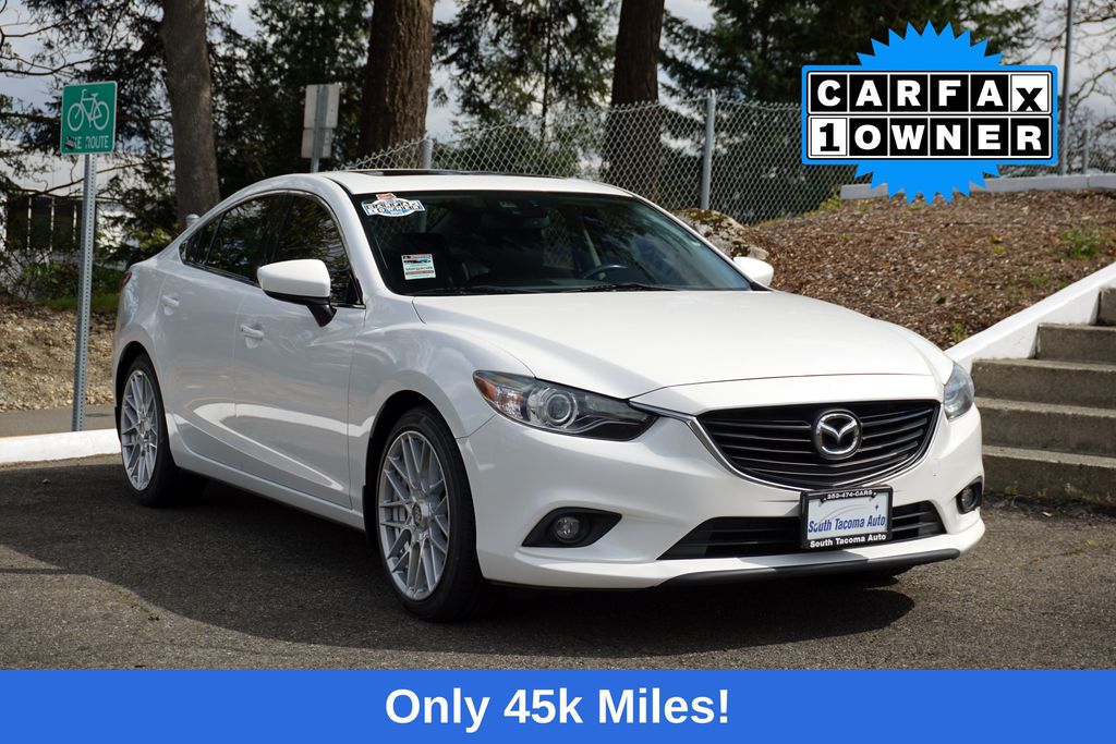 Snowflake White Pearl Mica 2015 Mazda MAZDA6 i Grand Touring Sedan Front-Wheel Drive 6-Speed Automatic