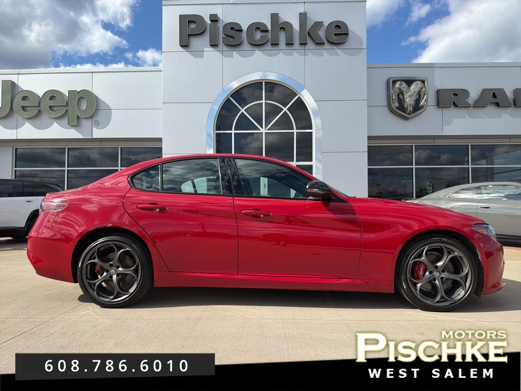 Alfa Rosso 2025 Alfa Romeo Giulia Tributo Italiano AWD Sedan All-Wheel Drive 8-Speed Automatic