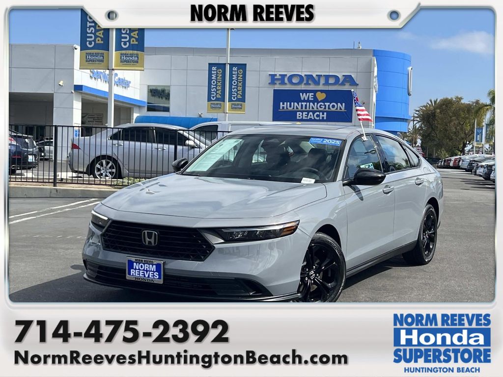 Gray 2025 Honda Accord Sedan Front-Wheel Drive Continuously Variable Transmission