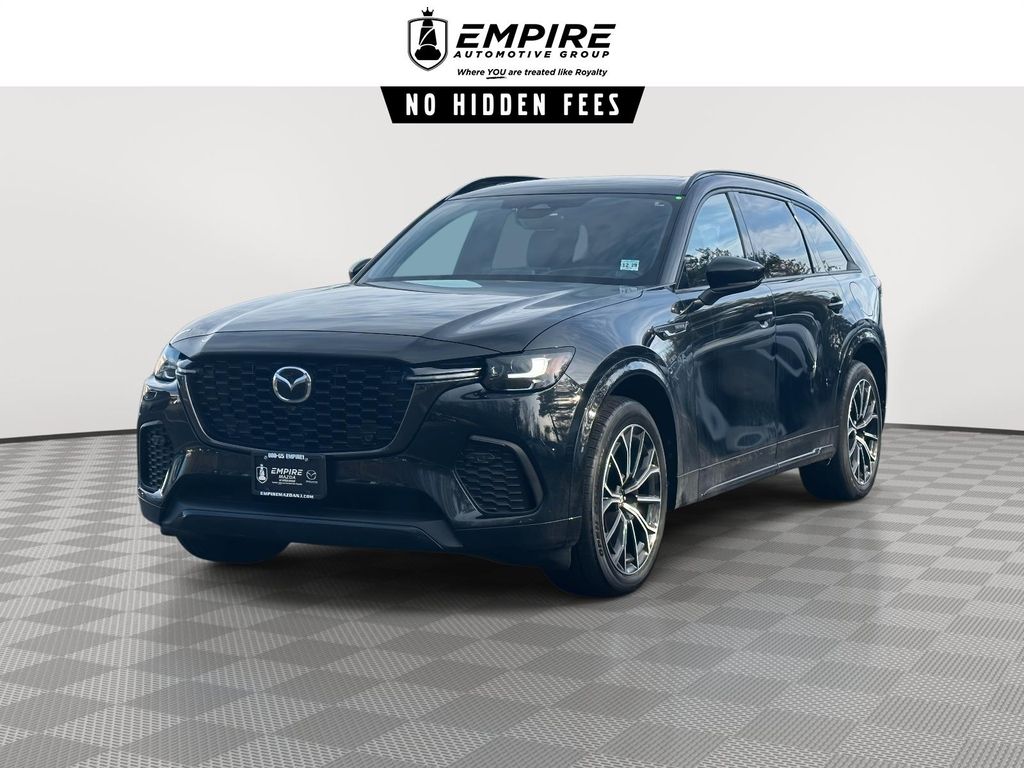 Jet Black Mica 2025 Mazda CX-70 3.3 Turbo S Premium AWD SUV / Crossover All-Wheel Drive Automatic