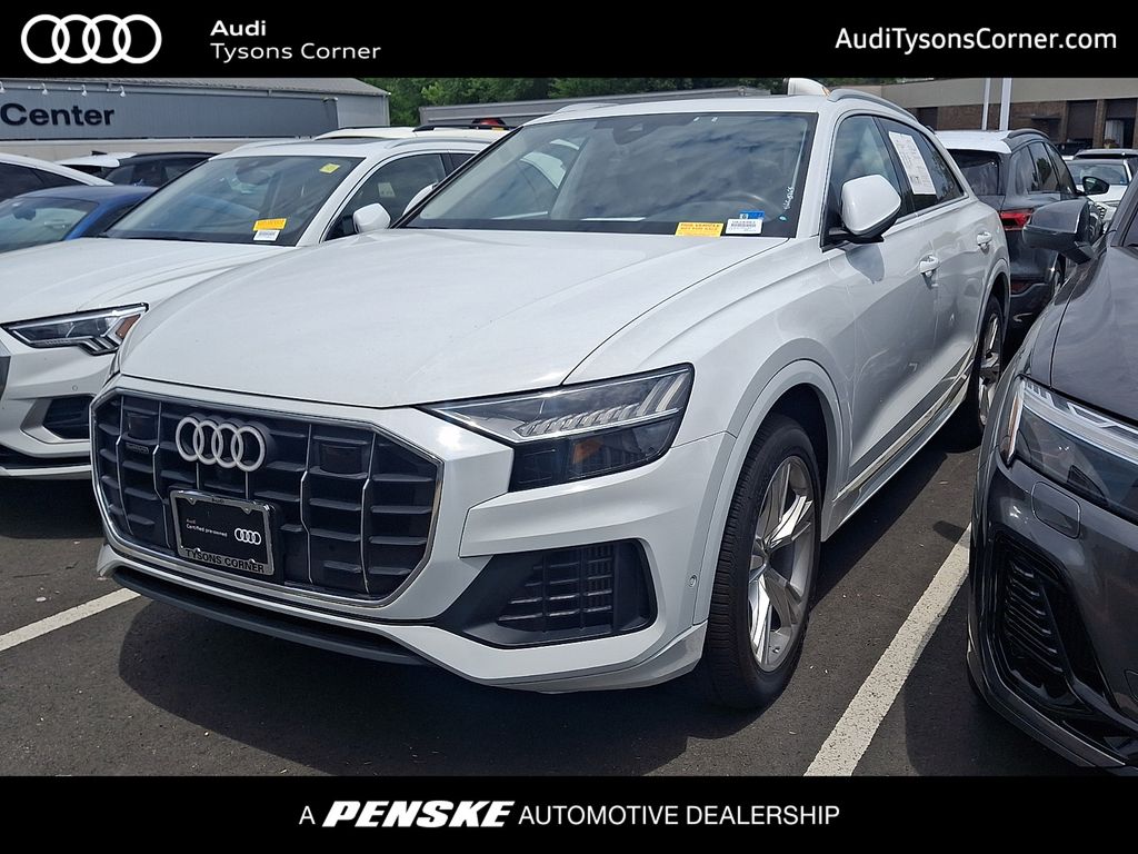 Glacier White 2023 Audi Q8 SUV / Crossover All-Wheel Drive 8-Speed Automatic