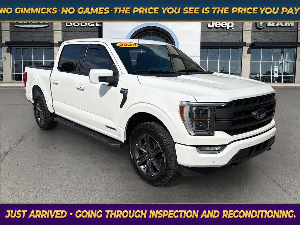 White Metallic 2023 Ford F-150 Pickup Truck Four-Wheel Drive Automatic