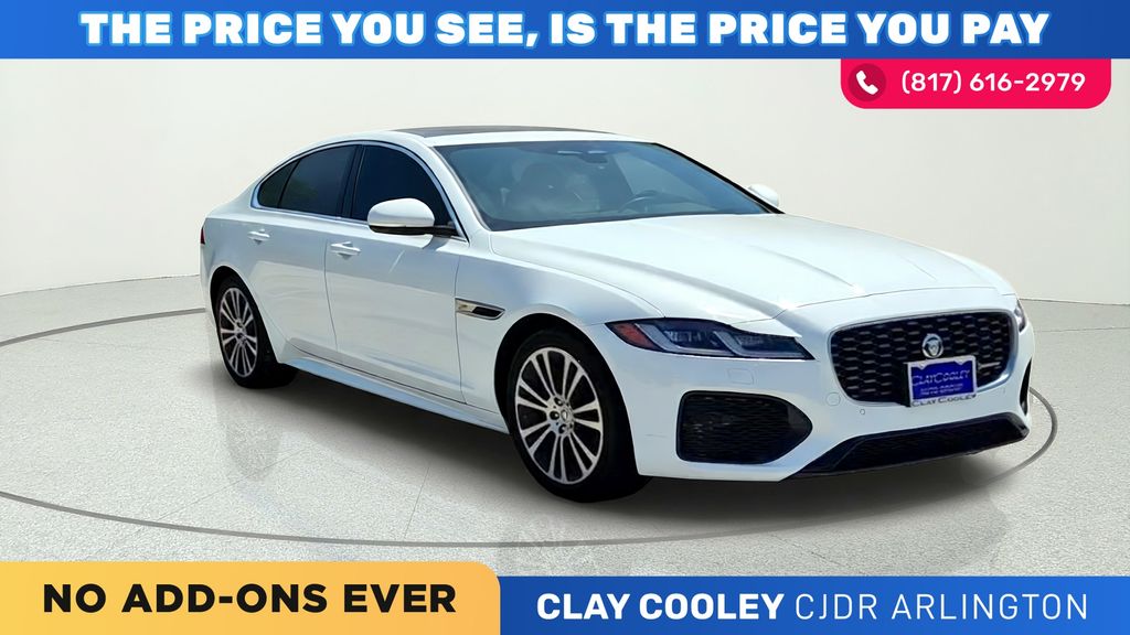 Fuji White 2024 Jaguar XF Sedan Rear-Wheel Drive 8-Speed Automatic