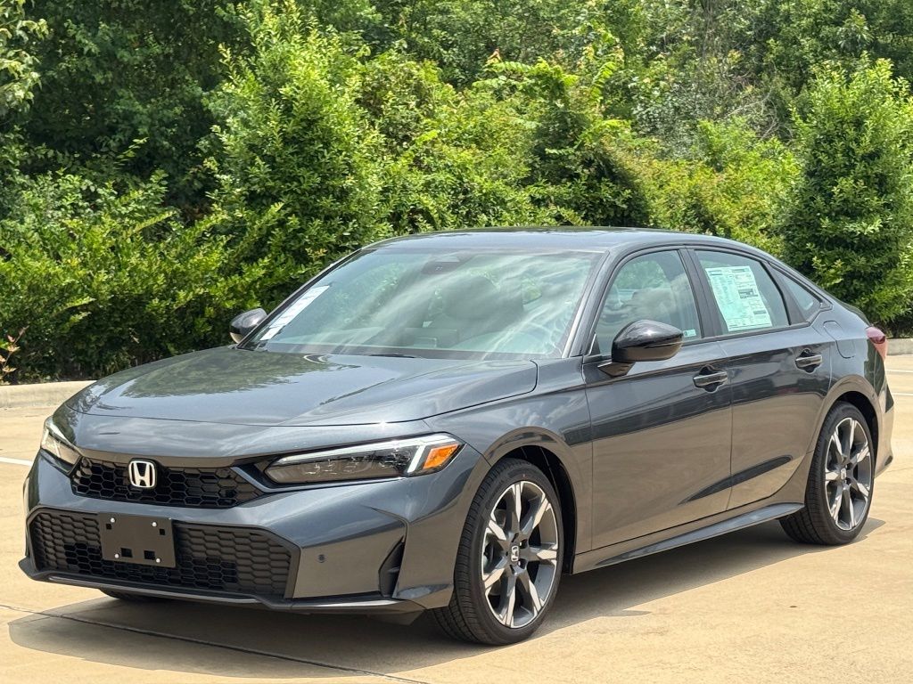 2026 Honda Civic Hybrid Sport Touring Gray at Classic Elite Chevrolet Sugar Land