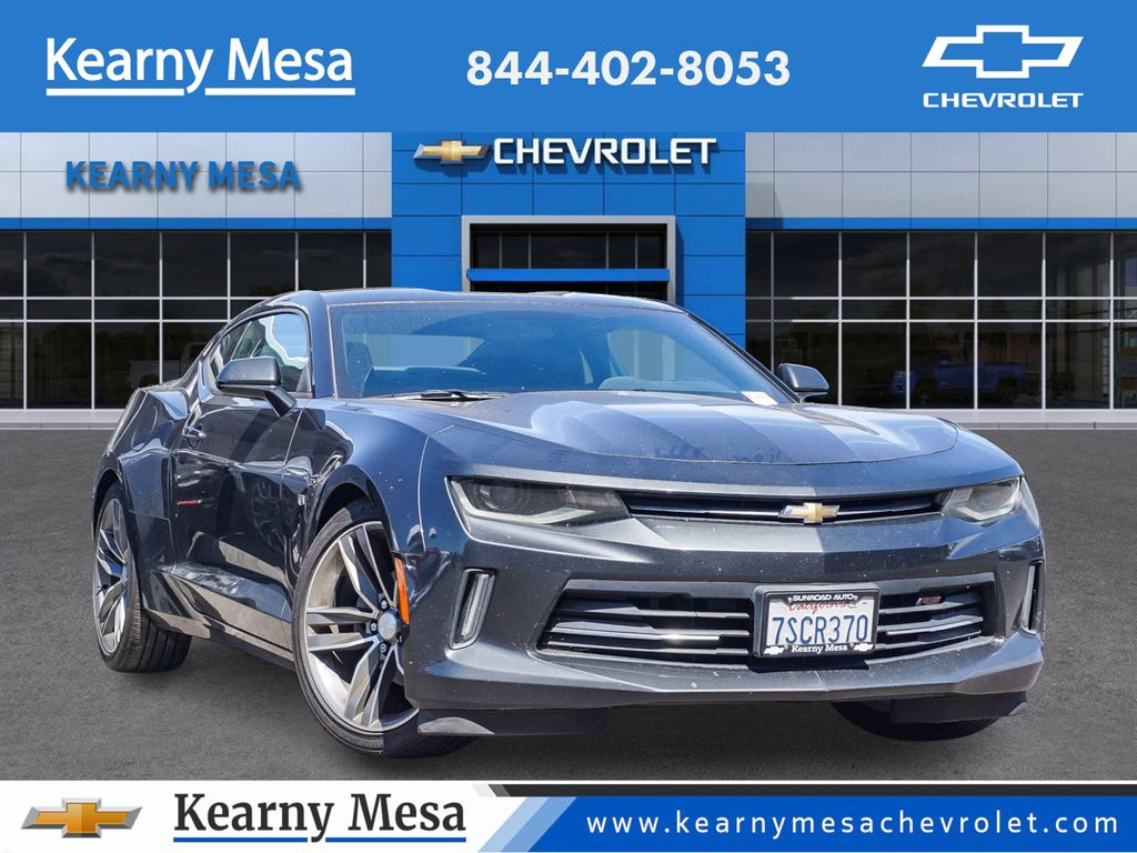 Nightfall Gray Metallic 2016 Chevrolet Camaro 1LT Coupe RWD Coupe Rear-Wheel Drive 8-Speed Automatic