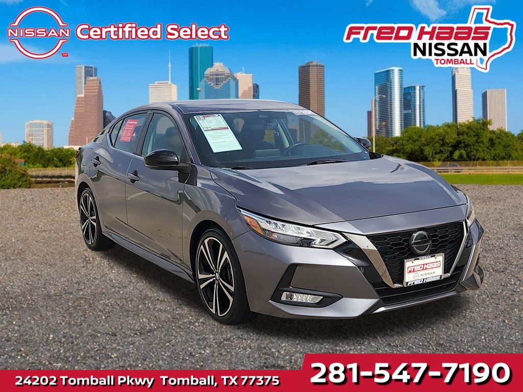 Gray (Gun Metallic) 2021 Nissan Sentra Sedan Front-Wheel Drive Continuously Variable Transmission