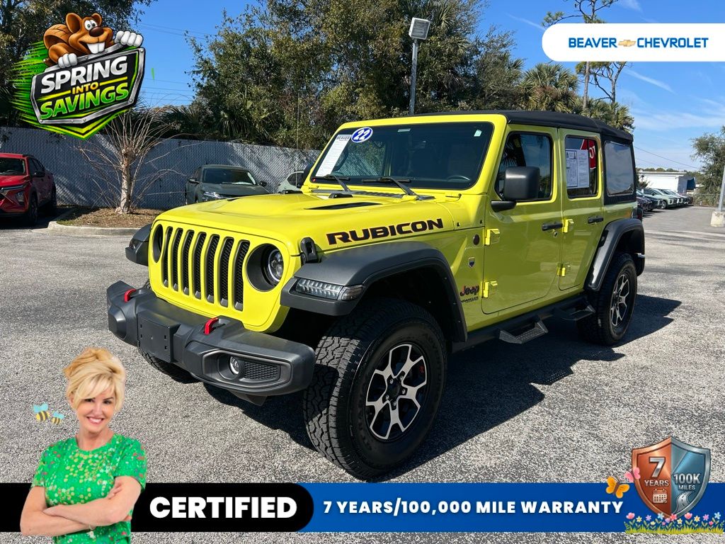 High Velocity Clearcoat 2022 Jeep Wrangler Unlimited Rubicon 4WD SUV / Crossover Four-Wheel Drive 8-Speed Automatic
