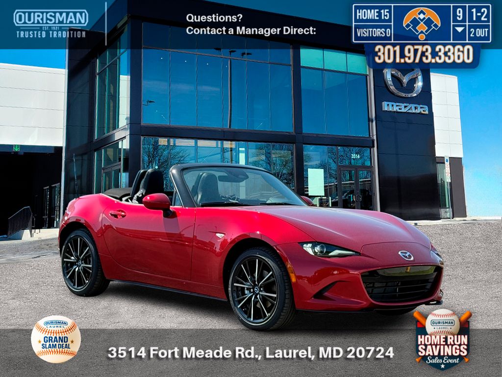 Red 2026 Mazda MX-5 Miata Grand Touring RWD Convertible Rear-Wheel Drive 6-Speed Automatic