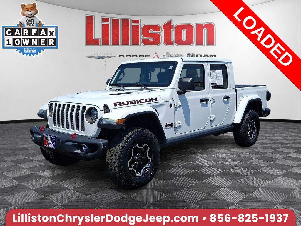 Bright White Clearcoat 2020 Jeep Gladiator Rubicon Crew Cab 4WD Pickup Truck Four-Wheel Drive 8-Speed Automatic