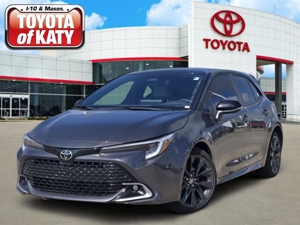 Midnight Black Metallic 2025 Toyota Corolla Hatchback Hatchback Front-Wheel Drive Continuously Variable Transmission
