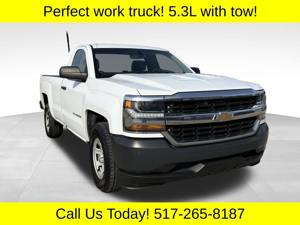 Summit White 2017 Chevrolet Silverado 1500 LS RWD Pickup Truck 4X2 6-Speed Automatic Overdrive