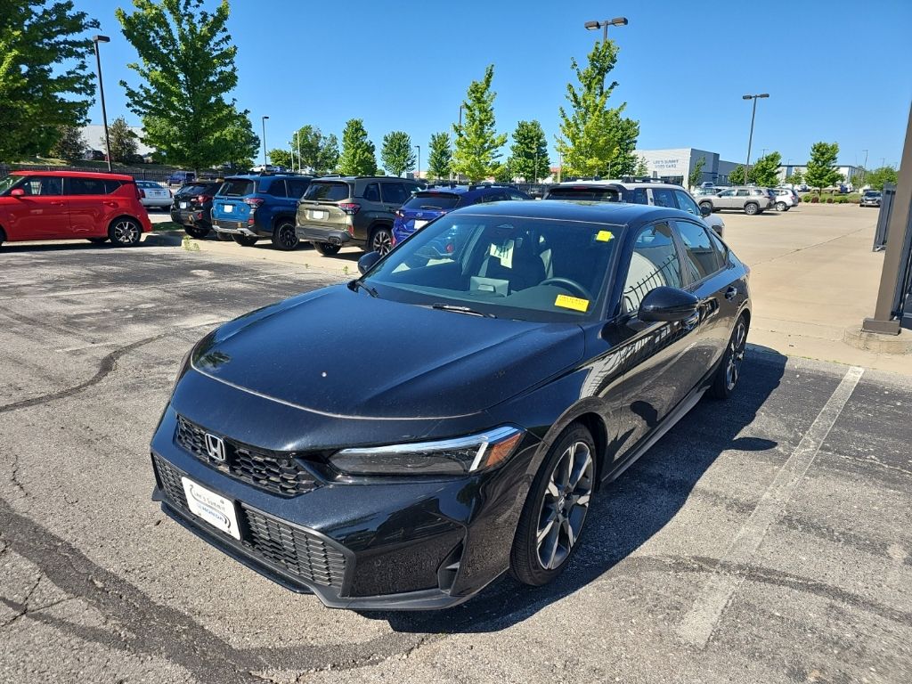 Crystal Black Pearl 2026 Honda Civic Hybrid Sport Touring Hatchback FWD Hatchback Front-Wheel Drive Continuously Variable Transmission