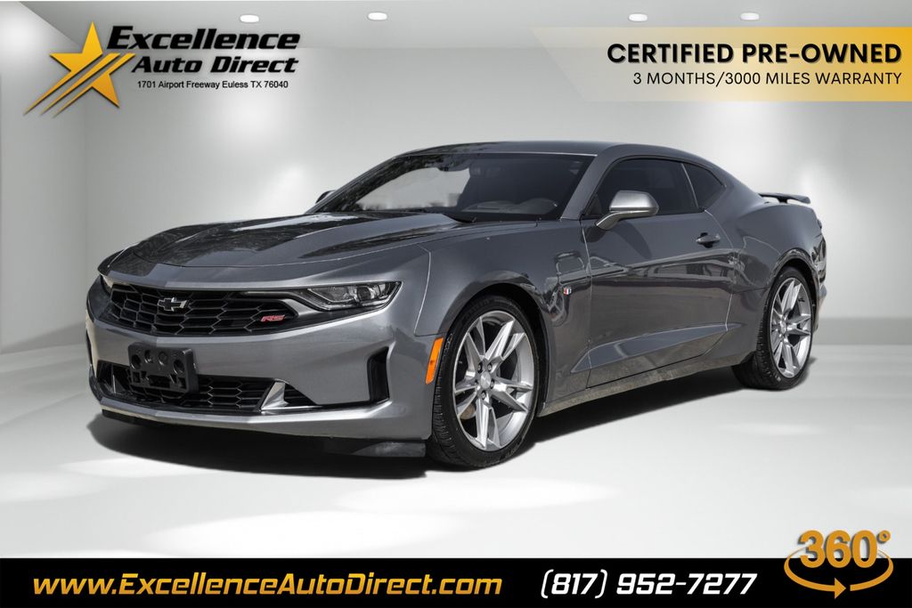 Gray (Satin Steel Metallic) 2022 Chevrolet Camaro Coupe Rear-Wheel Drive Automatic
