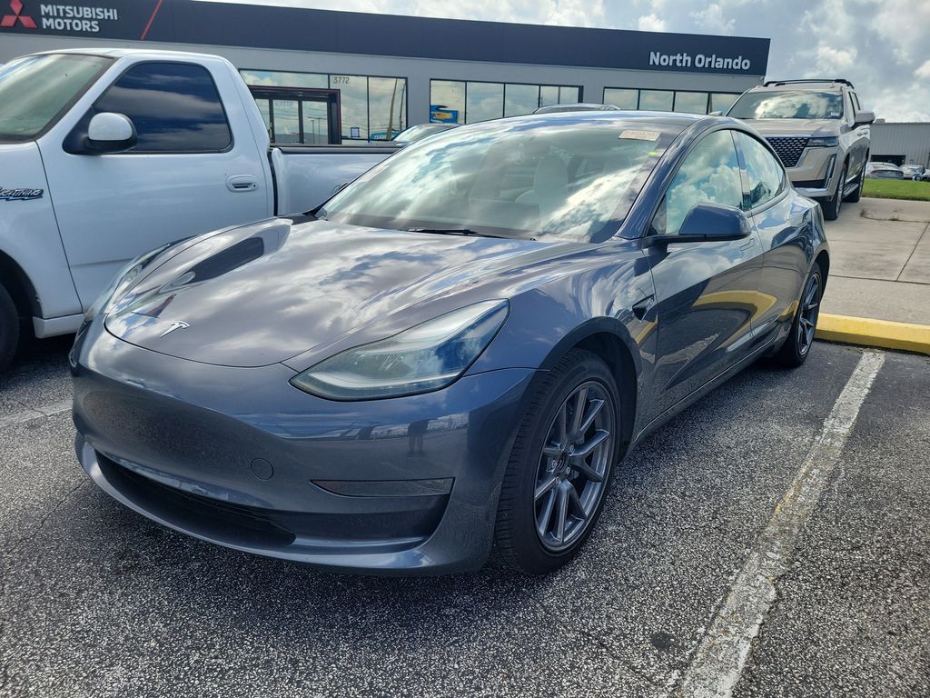 Midnight Silver Metallic 2023 Tesla Model 3 Sedan Rear-Wheel Drive 1-Speed Automatic