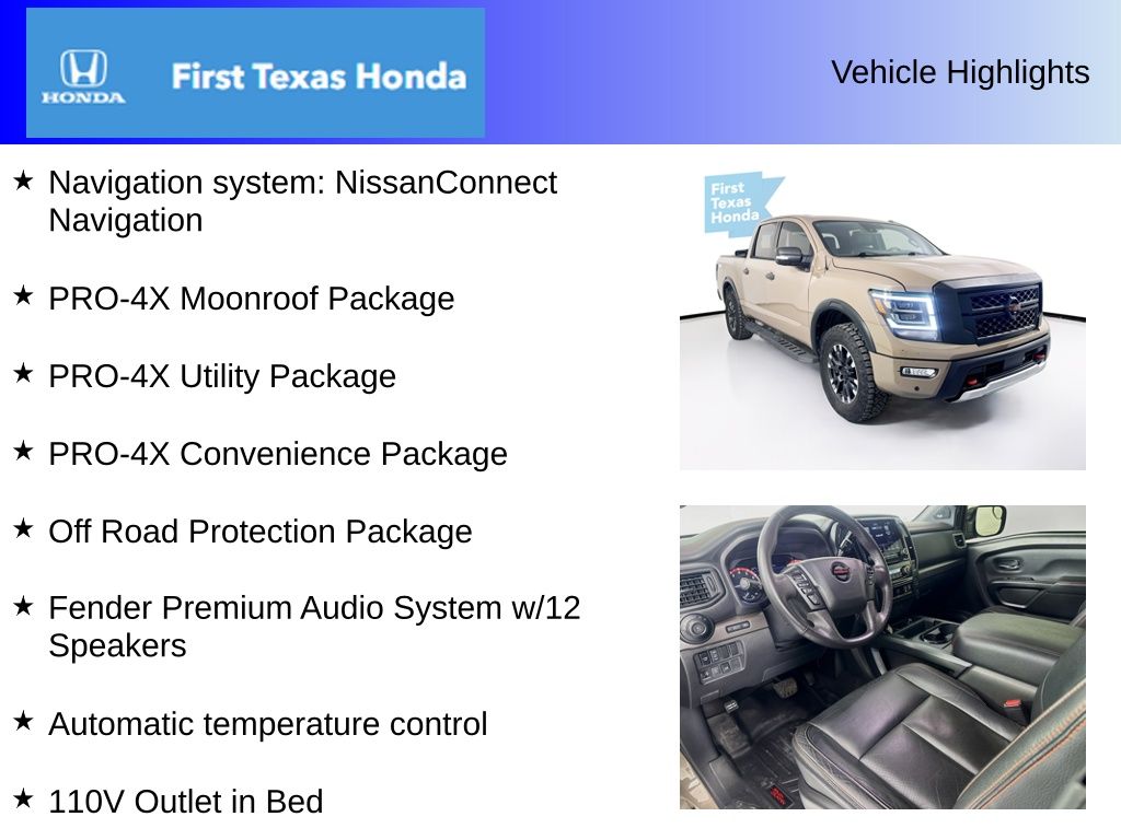 Used Car 2021 Nissan Titan  Pro-4x For Sale Under $40,000 In Austin, Texas
