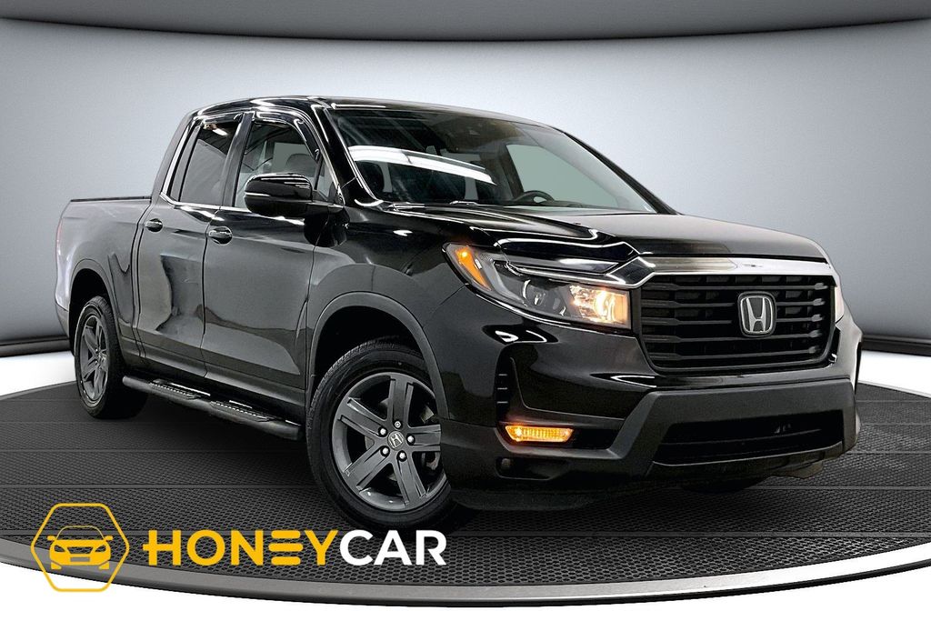Black 2023 Honda Ridgeline RTL AWD Pickup Truck All-Wheel Drive 9-Speed Automatic