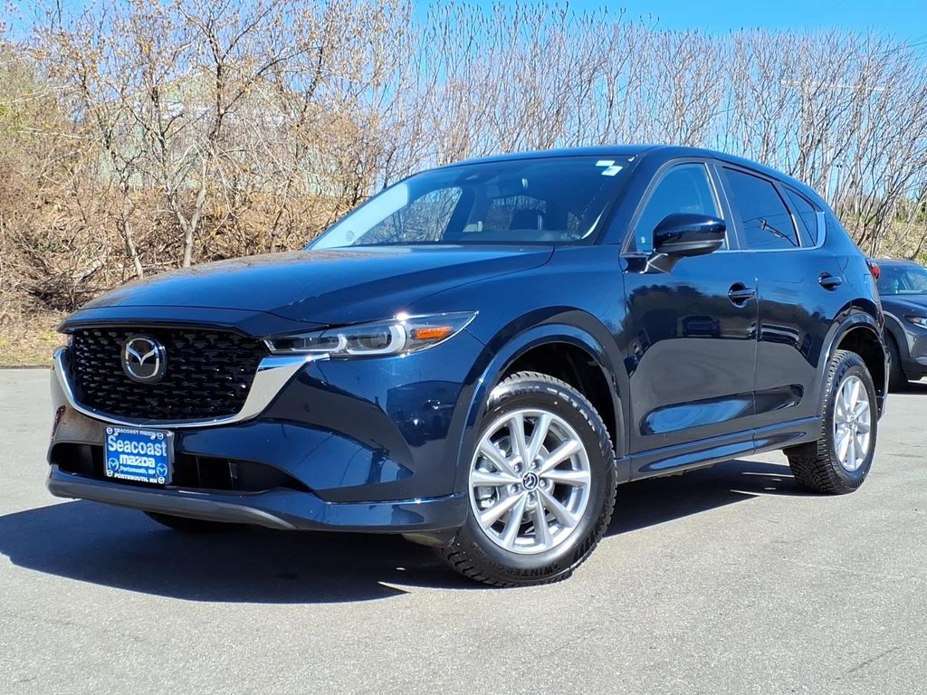 Deep Crystal Blue Mica 2024 Mazda CX-5 2.5 S Preferred AWD SUV / Crossover All-Wheel Drive 6-Speed Automatic