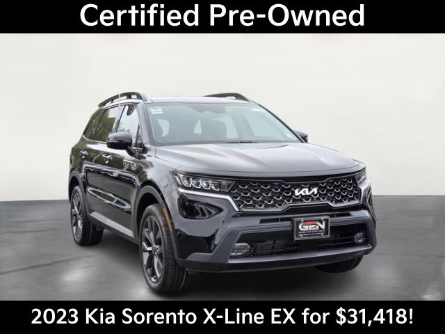 Ebony Black 2023 Kia Sorento SUV / Crossover All-Wheel Drive 8-Speed Dual Clutch