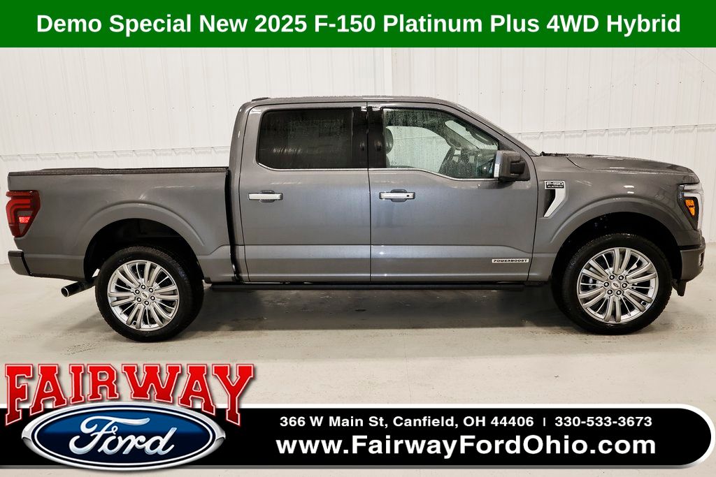Carbonized Gray Metallic 2025 Ford F-150 Platinum SuperCrew 4WD Pickup Truck Four-Wheel Drive Automatic