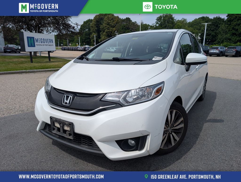 White Orchid Pearl 2015 Honda Fit Hatchback Front-Wheel Drive Continuously Variable Transmission