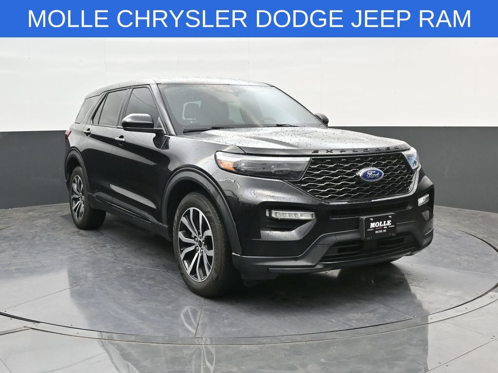 Black Metallic 2022 Ford Explorer ST AWD SUV / Crossover All-Wheel Drive Automatic