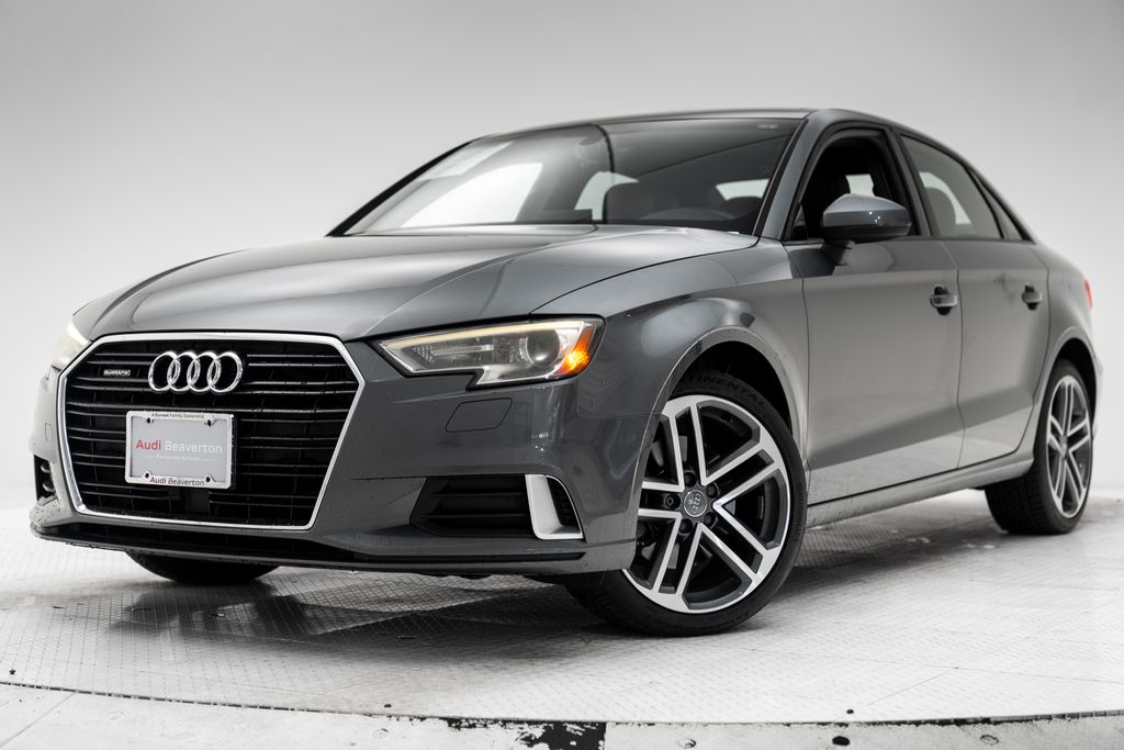 Monsoon Gray Metallic 2017 Audi A3 Sedan All-Wheel Drive 6-Speed Automatic