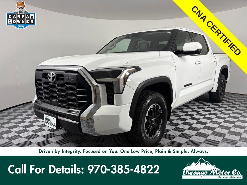 White 2022 Toyota Tundra Pickup Truck Four-Wheel Drive Automatic