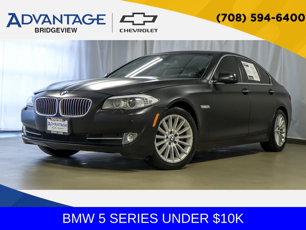 Black Sapphire Metallic 2012 BMW 5 Series Sedan All-Wheel Drive 8-Speed Automatic