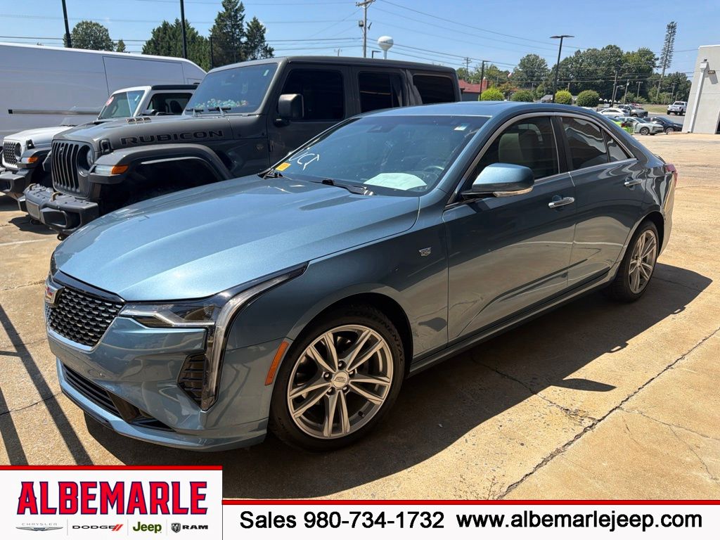 Gray (Midnight Steel Metallic) 2024 Cadillac CT4 Sedan Rear-Wheel Drive 8-Speed Automatic