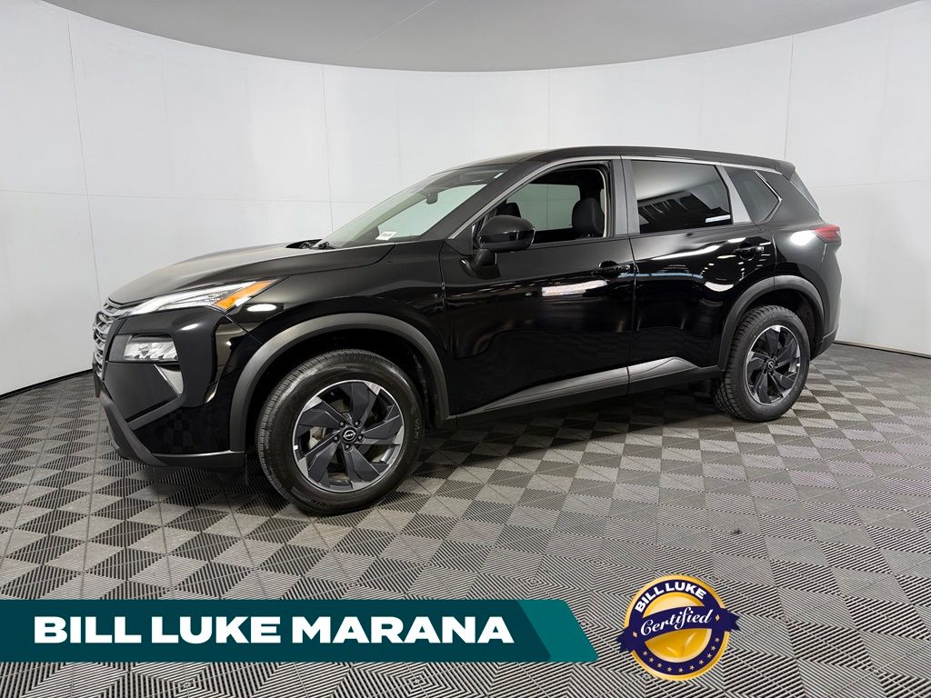 Super Black 2025 Nissan Rogue SUV / Crossover Front-Wheel Drive Continuously Variable Transmission