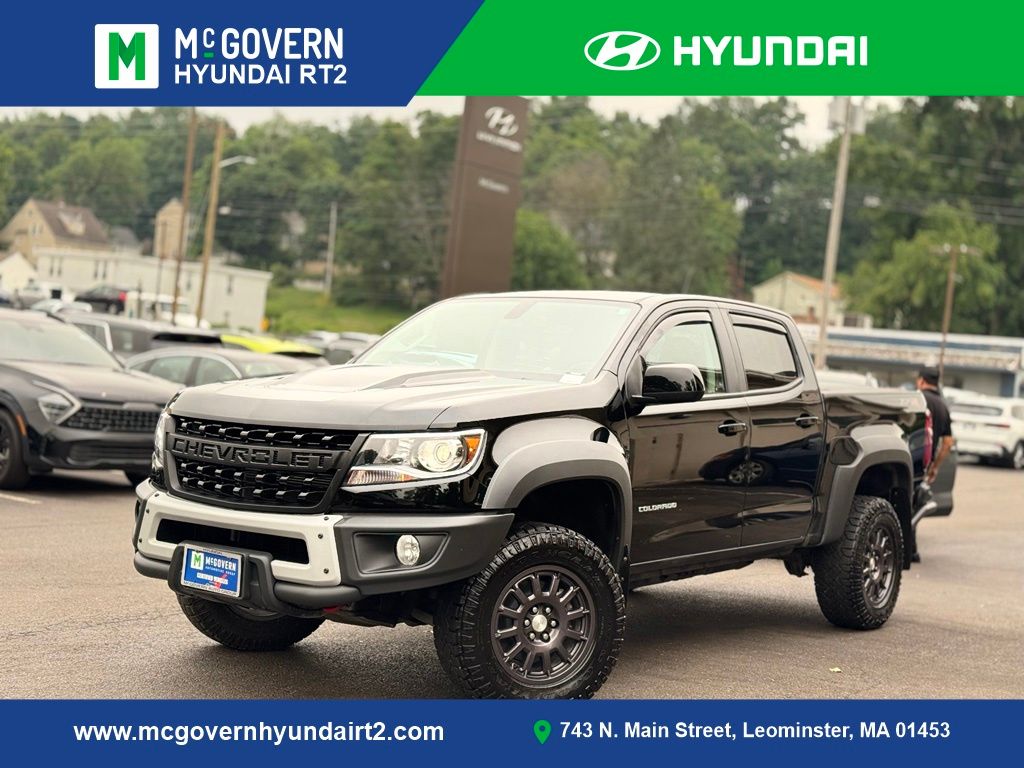 Black 2022 Chevrolet Colorado Pickup Truck Four-Wheel Drive 8-Speed Automatic