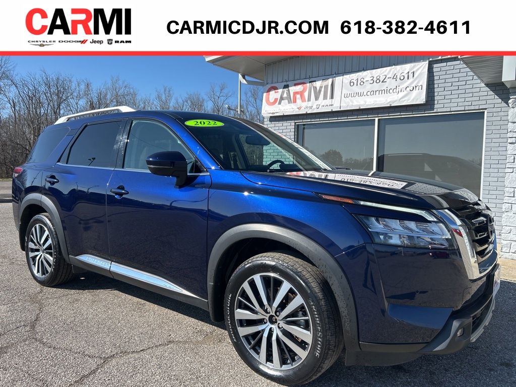 Deep Ocean Blue Pearl 2022 Nissan Pathfinder SUV / Crossover All-Wheel Drive 9-Speed Automatic