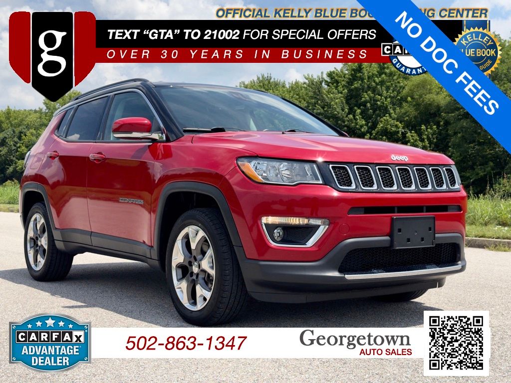 Redline Pearlcoat 2020 Jeep Compass SUV / Crossover Four-Wheel Drive 9-Speed Automatic