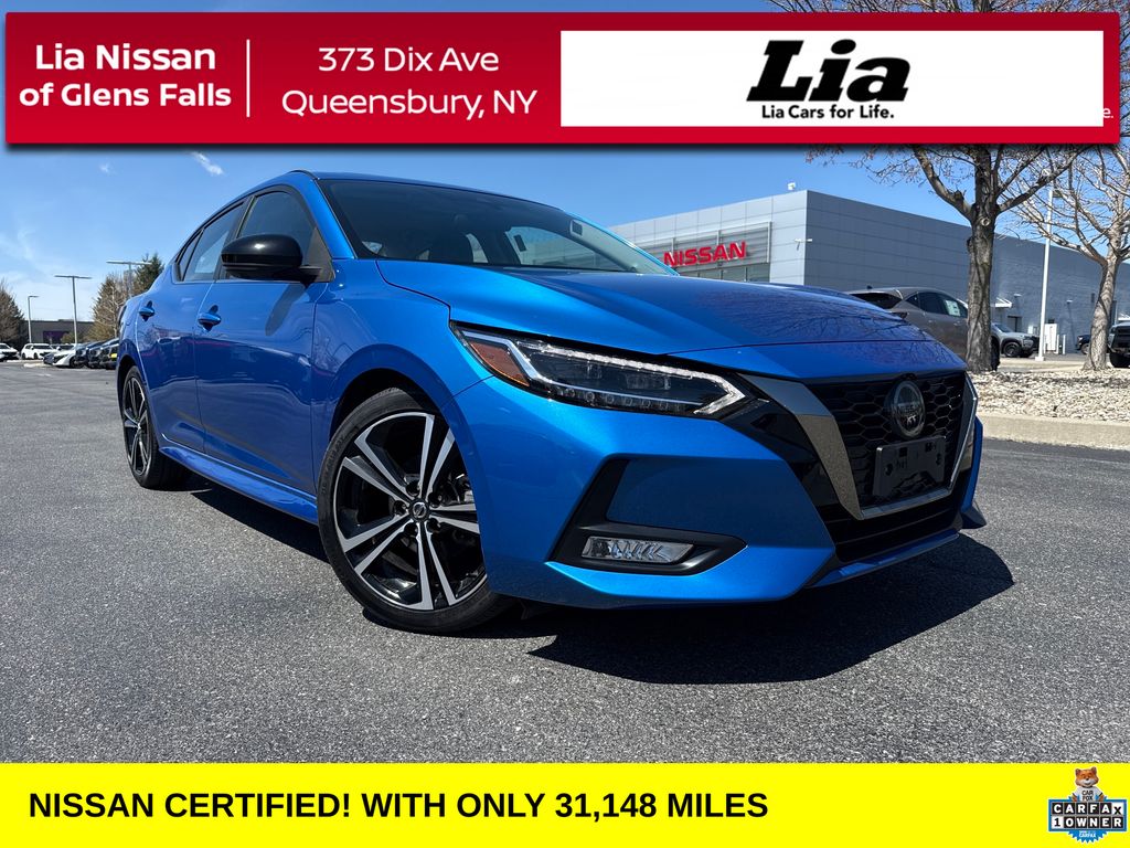 Electric Blue Metallic 2023 Nissan Sentra SR FWD Sedan Front-Wheel Drive Continuously Variable Transmission