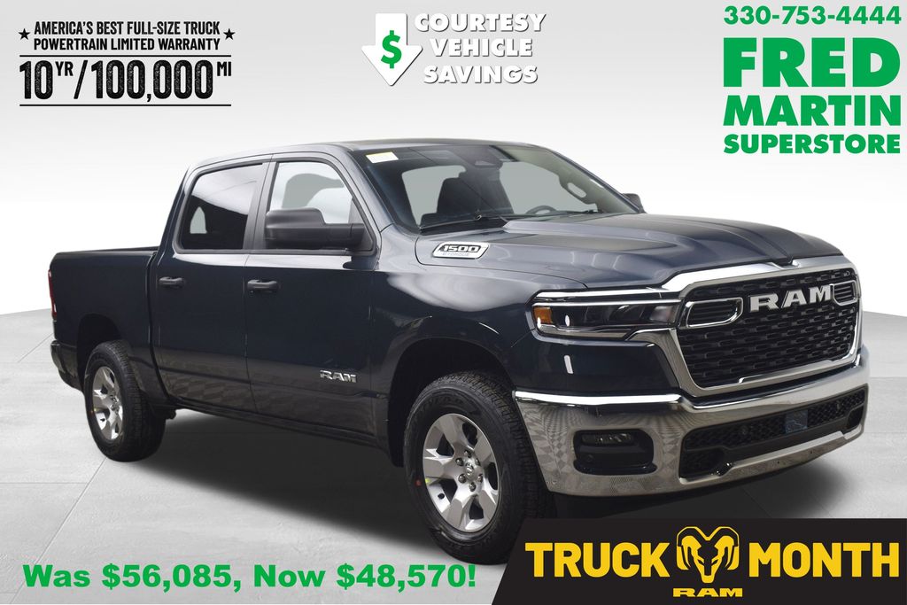 Forged Blue Metallic 2026 RAM 1500 Big Horn Crew Cab 4WD Pickup Truck Four-Wheel Drive 8-Speed Automatic