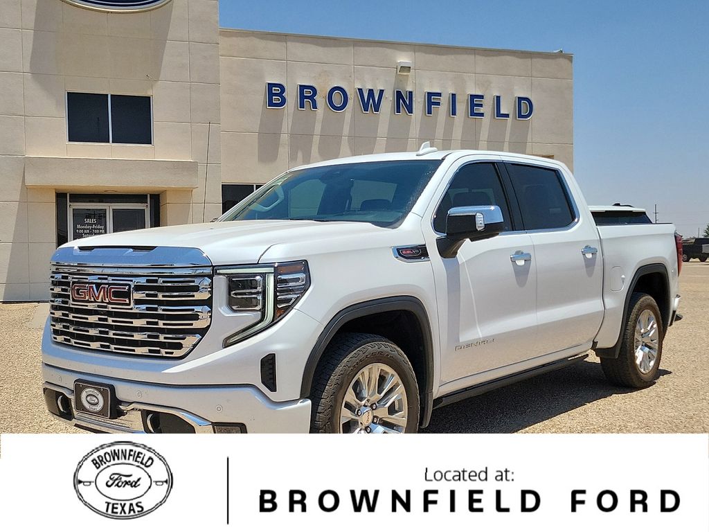 White Frost Tricoat 2023 GMC Sierra 1500 Pickup Truck Four-Wheel Drive 10-Speed Automatic