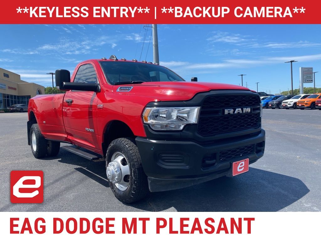 Flame Red Clearcoat 2021 RAM 3500 Tradesman LB DRW 4WD Pickup Truck Four-Wheel Drive 8-Speed Automatic