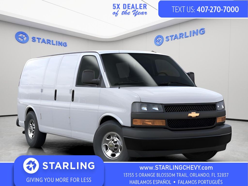 Summit White 2025 Chevrolet Express Cargo 2500 RWD Van Rear-Wheel Drive 8-Speed Automatic Overdrive