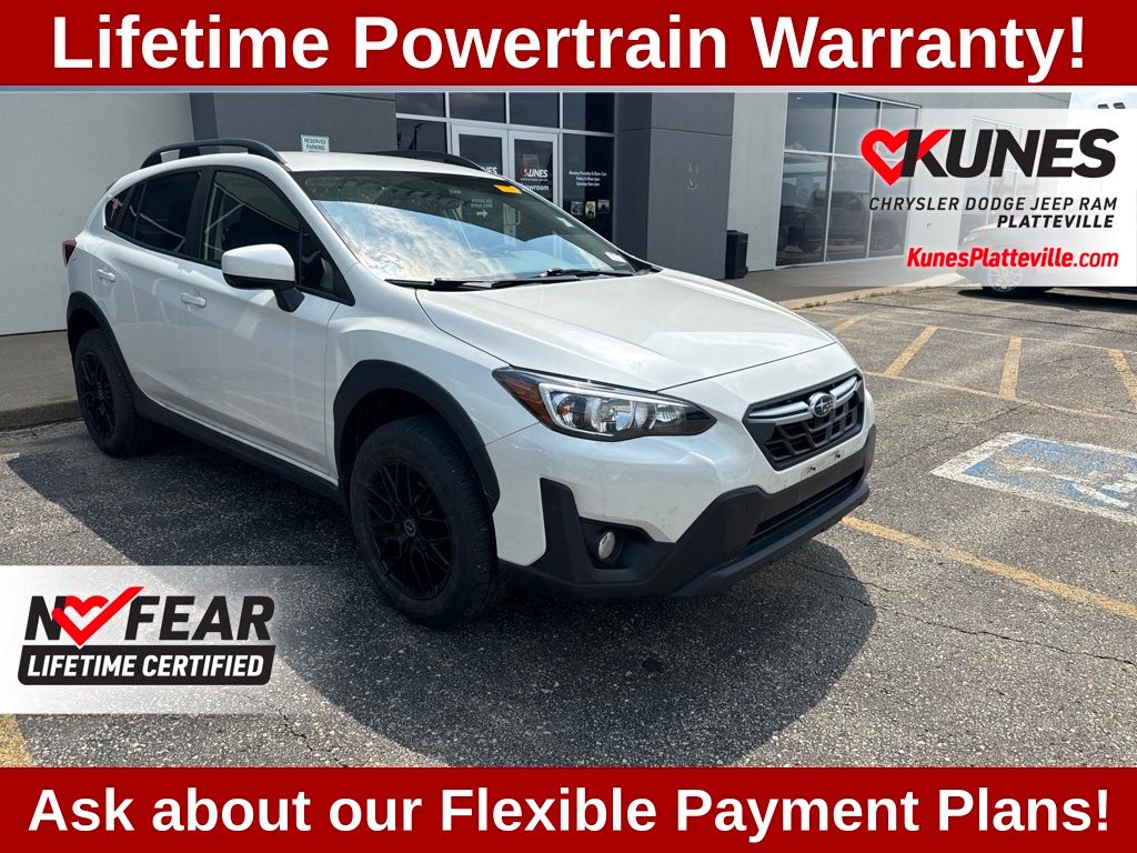 Crystal White Pearl 2022 Subaru Crosstrek SUV / Crossover All-Wheel Drive 6-Speed Manual