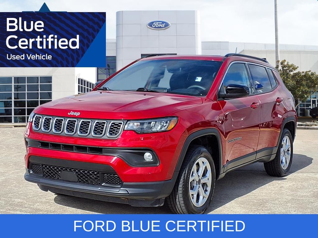 Red Hot Pearlcoat 2025 Jeep Compass Latitude 4WD SUV / Crossover Four-Wheel Drive 8-Speed Automatic