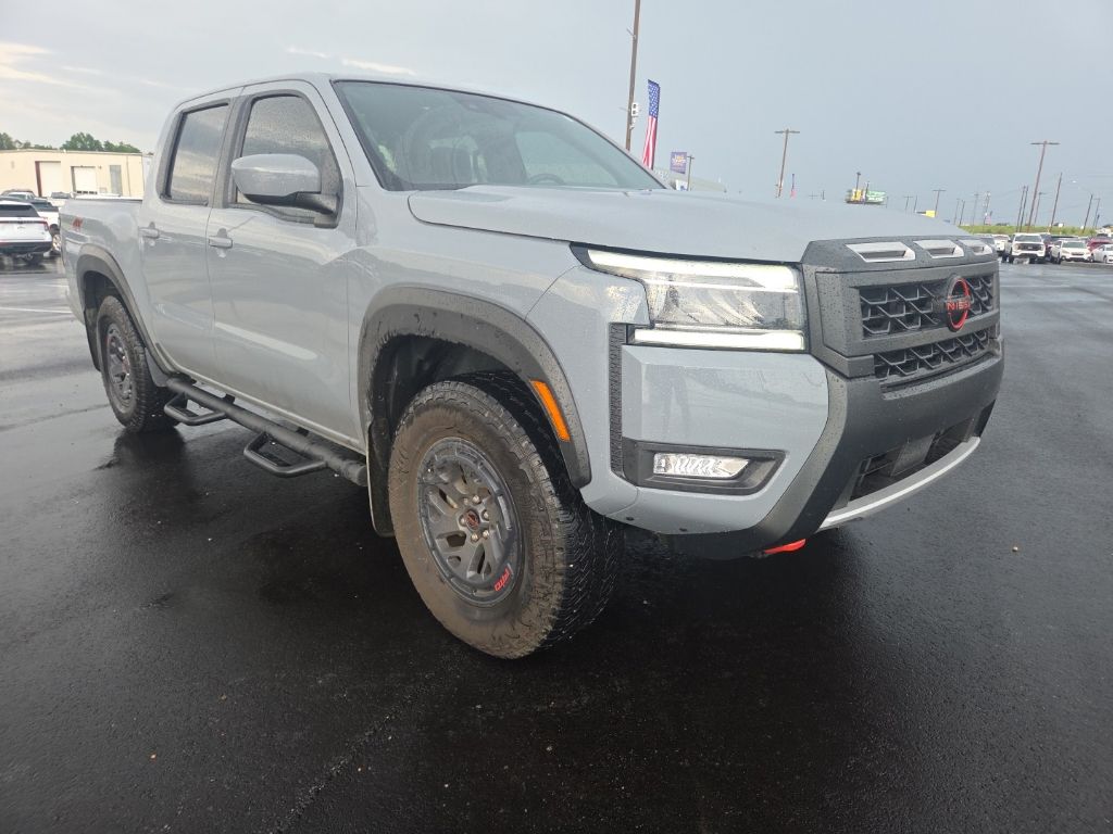 Boulder Gray Pearl 2025 Nissan Frontier Pickup Truck Four-Wheel Drive 9-Speed Automatic Overdrive