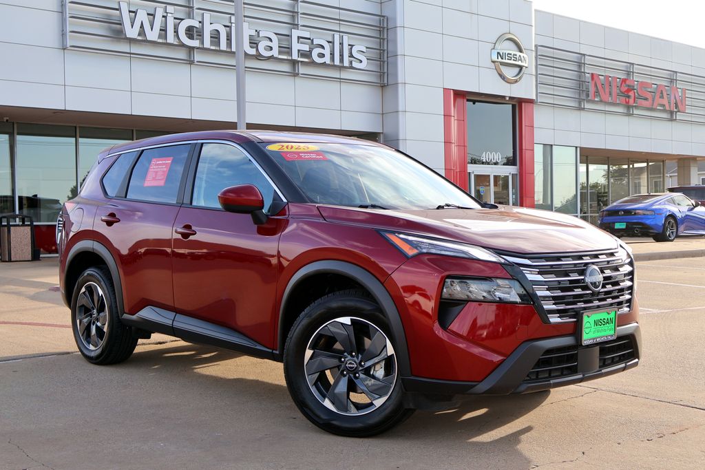 Red (Scarlet) 2025 Nissan Rogue SUV / Crossover Front-Wheel Drive Continuously Variable Transmission