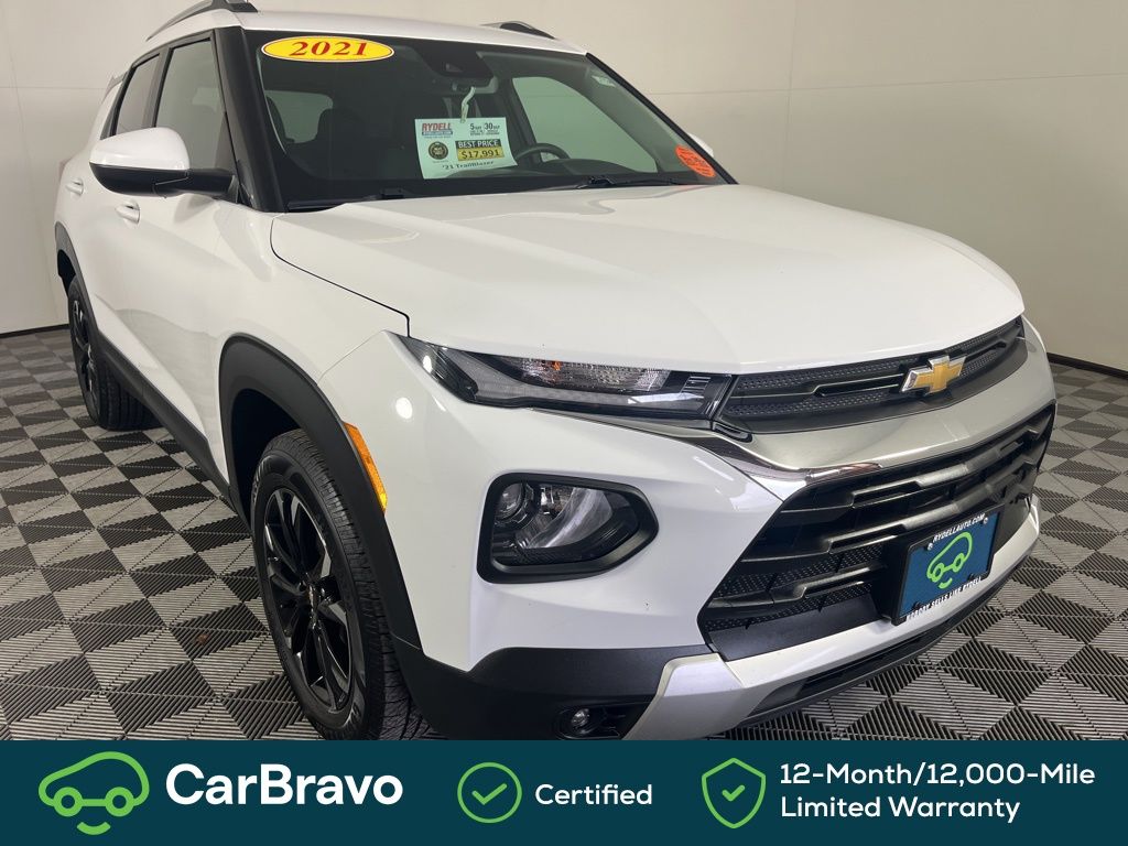 Summit White 2021 Chevrolet Trailblazer LT AWD SUV / Crossover Four-Wheel Drive 9-Speed Automatic