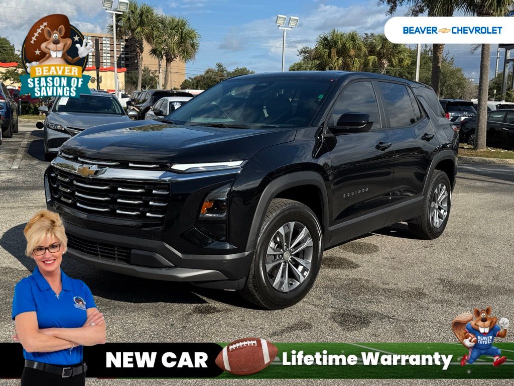 Black Metallic 2025 Chevrolet Equinox SUV / Crossover Front-Wheel Drive Continuously Variable Transmission