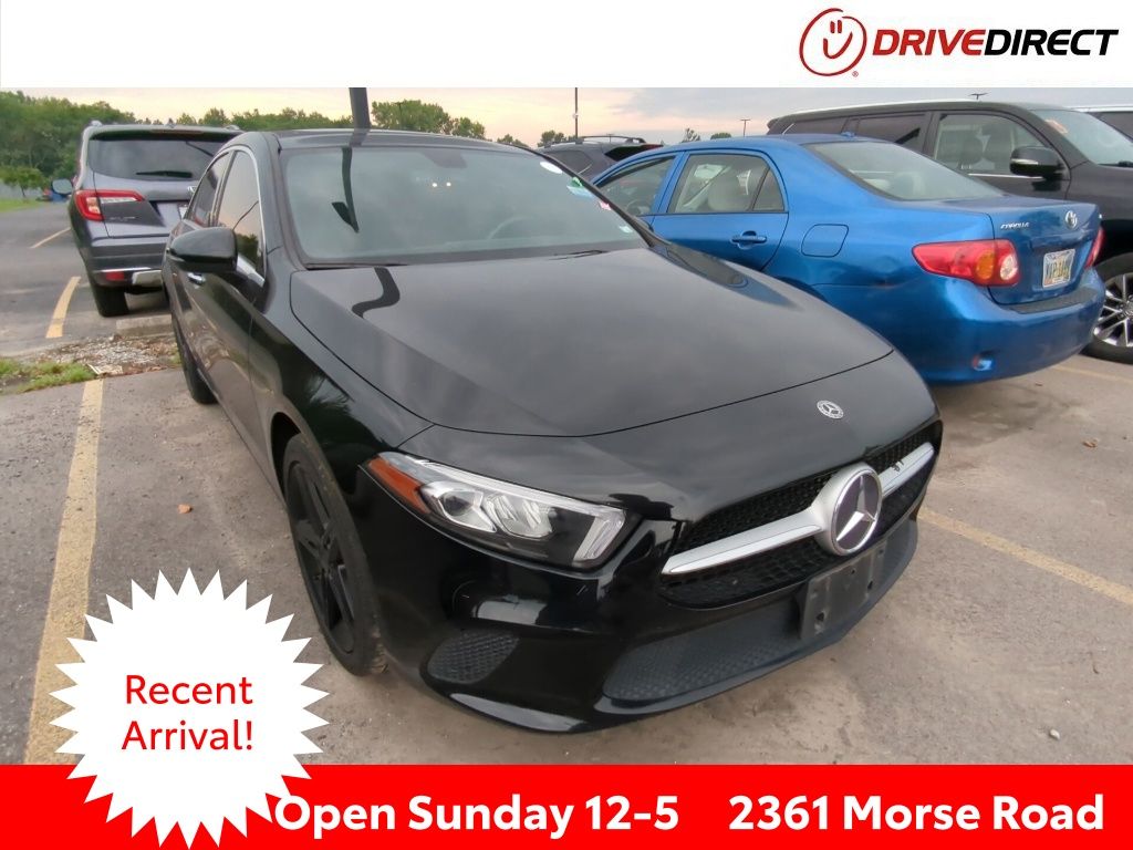 Cosmos Black Metallic 2019 Mercedes-Benz A-Class Sedan Front-Wheel Drive 7-Speed Automatic
